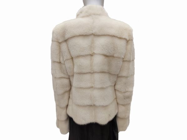 Giacchina in pelliccia di visone bianco  - Asta Vintagemania - Associazione Nazionale - Case d'Asta italiane
