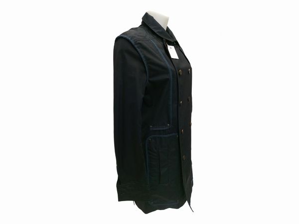 Roberto Cavalli - Trench da uomo in cotone blu  - Asta Vintagemania - Associazione Nazionale - Case d'Asta italiane