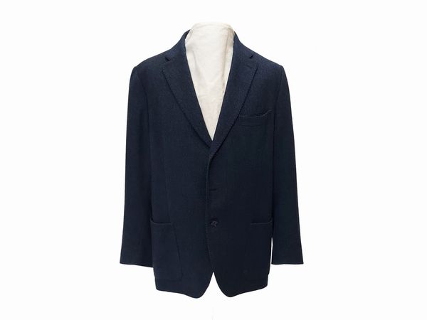 Giacca da uomo in lana blu, Cantarelli  - Asta Vintagemania - Associazione Nazionale - Case d'Asta italiane
