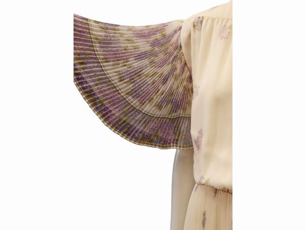 Valentino - Abito lungo in voile di seta  - Asta Vintagemania - Associazione Nazionale - Case d'Asta italiane