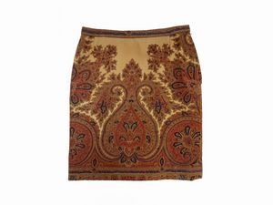 Valentino - Completo tre pezzi in lana fantasia nei toni del marrone  - Asta Vintagemania - Associazione Nazionale - Case d'Asta italiane