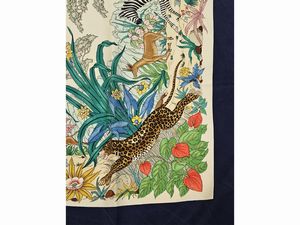 Gucci - Foulard in seta by Vittorio Accornero  - Asta Vintagemania - Associazione Nazionale - Case d'Asta italiane