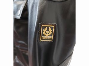 Belstaff - Giaccone in pelle nera  - Asta Vintagemania - Associazione Nazionale - Case d'Asta italiane