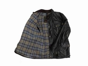 Belstaff - Giaccone in pelle nera  - Asta Vintagemania - Associazione Nazionale - Case d'Asta italiane