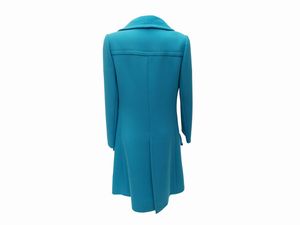 Guy Laroche - Cappottino in lana turchese  - Asta Vintagemania - Associazione Nazionale - Case d'Asta italiane
