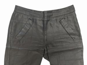 Red Valentino - Pantaloni a pinocchietto in lino nero cerato  - Asta Vintagemania - Associazione Nazionale - Case d'Asta italiane