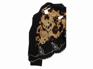 Red Valentino - Tailleur quattro pezzi in lana nera e pizzo beige  - Asta Vintagemania - Associazione Nazionale - Case d'Asta italiane