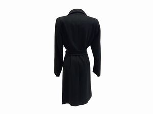Max Mara - Cappotto in lana nera  - Asta Vintagemania - Associazione Nazionale - Case d'Asta italiane