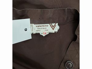 Valentino - Giaccia trapuntata in velluto marrone  - Asta Vintagemania - Associazione Nazionale - Case d'Asta italiane