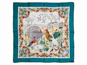 Gucci - Foulard in cotone by Vittorio Accornero  - Asta Vintagemania - Associazione Nazionale - Case d'Asta italiane