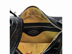 Tod's - Borsa a spalla in pelle nera  - Asta Vintagemania - Associazione Nazionale - Case d'Asta italiane