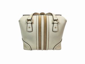 Gucci - Bauletto Treasure in pelle color riso  - Asta Vintagemania - Associazione Nazionale - Case d'Asta italiane