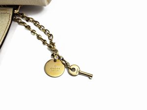 Gucci - Bauletto Treasure in pelle color riso  - Asta Vintagemania - Associazione Nazionale - Case d'Asta italiane