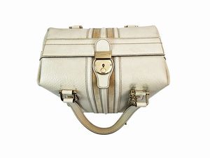 Gucci - Bauletto Treasure in pelle color riso  - Asta Vintagemania - Associazione Nazionale - Case d'Asta italiane