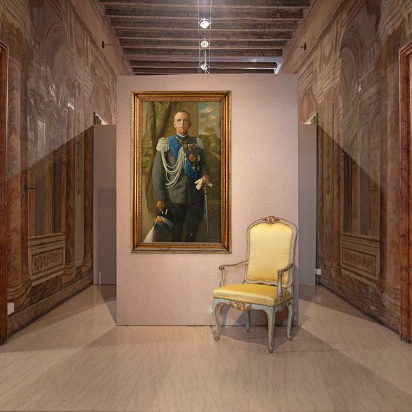 Carlo Pennacchietti : Ritratto di Vittorio Emanuele III di Savoia Re d'Italia  - Asta Dipinti del XIX e XX secolo - Associazione Nazionale - Case d'Asta italiane