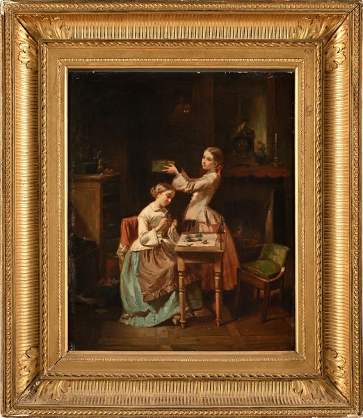 François Louis  Lanfant detto Lanfant de Metz : Les fleuristes  - Asta Dipinti del XIX e XX secolo - Associazione Nazionale - Case d'Asta italiane