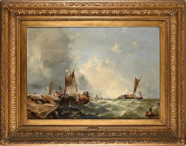 Alfred Montague : 'A fresh breeze on the Medway'  - Asta Dipinti del XIX e XX secolo - Associazione Nazionale - Case d'Asta italiane