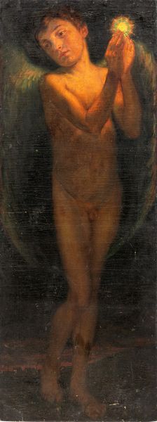 J.B. Feuge (Scuola europea fine XIX-inizi XX secolo) : L'angelo sulla citt  - Asta Dipinti del XIX e XX secolo - Associazione Nazionale - Case d'Asta italiane