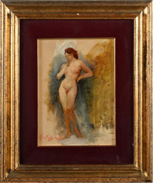 Alfredo Del Sordo : Nudo di donna  - Asta Dipinti del XIX e XX secolo - Associazione Nazionale - Case d'Asta italiane