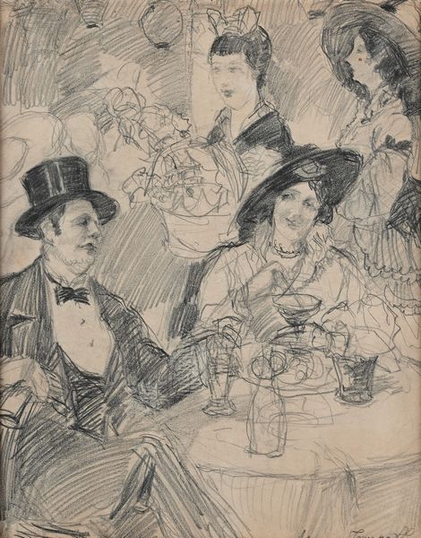 Alessio Issupoff : Ore liete  - Asta Dipinti del XIX e XX secolo - Associazione Nazionale - Case d'Asta italiane