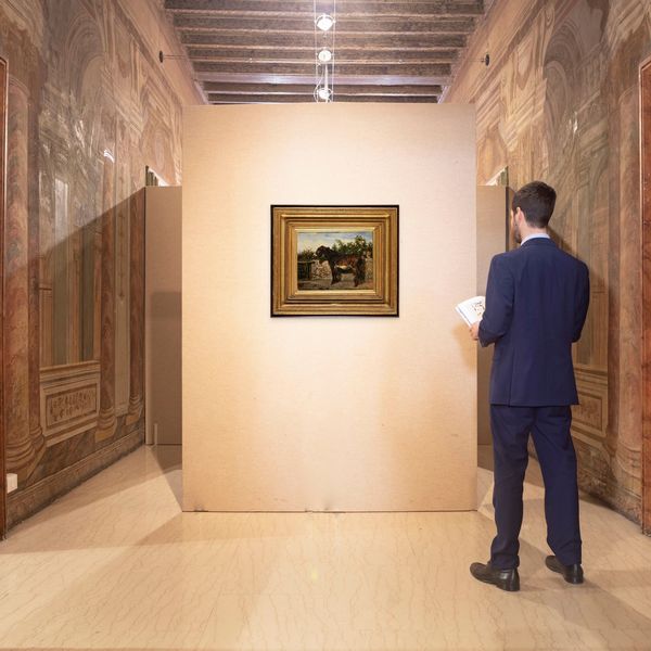 Filippo Palizzi		 : L'asinello solleticato  - Asta Dipinti del XIX e XX secolo - Associazione Nazionale - Case d'Asta italiane