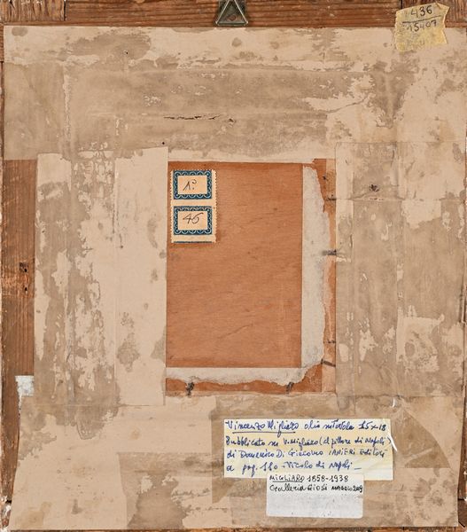 Vincenzo Migliaro : Vicolo napoletano  - Asta Dipinti del XIX e XX secolo - Associazione Nazionale - Case d'Asta italiane