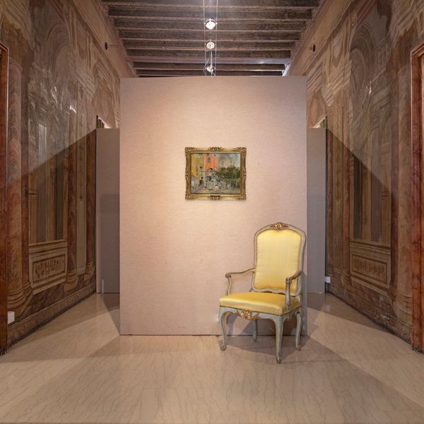 Giuseppe Casciaro : 'La casa rossa - Cava dei Tirreni'.  - Asta Dipinti del XIX e XX secolo - Associazione Nazionale - Case d'Asta italiane