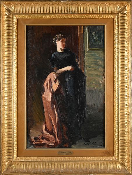 Eugenio Viti : La modella  - Asta Dipinti del XIX e XX secolo - Associazione Nazionale - Case d'Asta italiane