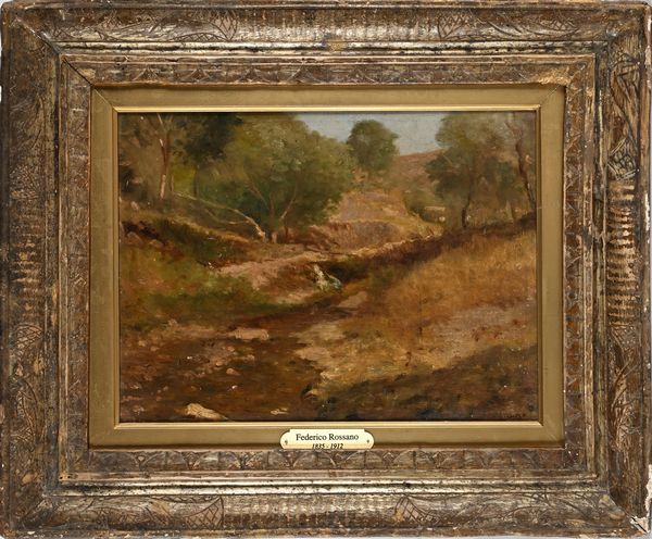Federico Rossano : Paesaggio 	  - Asta Dipinti del XIX e XX secolo - Associazione Nazionale - Case d'Asta italiane