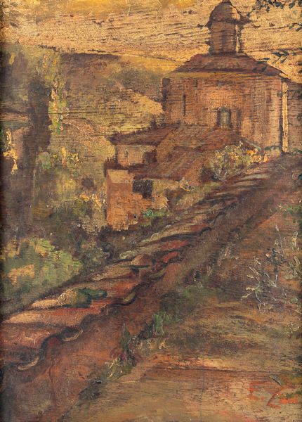 E. Zani (Scuola italiana del XX secolo) : Veduta del duomo di Todi  - Asta Dipinti del XIX e XX secolo - Associazione Nazionale - Case d'Asta italiane