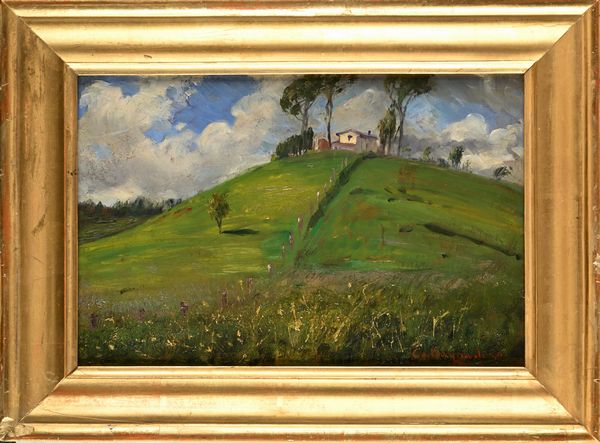 Antonino Calcagnadoro : Due paesaggi di campagna  - Asta Dipinti del XIX e XX secolo - Associazione Nazionale - Case d'Asta italiane