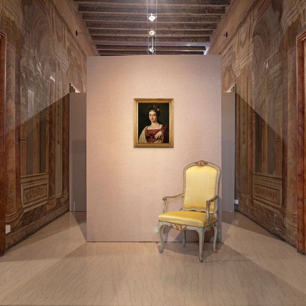 Francesco Podesti : Ritratto di Vittoria Emiliani  - Asta Dipinti del XIX e XX secolo - Associazione Nazionale - Case d'Asta italiane