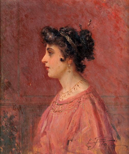 Edoardo Ettore Forti : Giovane signora pompeiana  - Asta Dipinti del XIX e XX secolo - Associazione Nazionale - Case d'Asta italiane