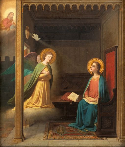 Scuola italiana del XIX secolo : Annunciazione  - Asta Dipinti del XIX e XX secolo - Associazione Nazionale - Case d'Asta italiane