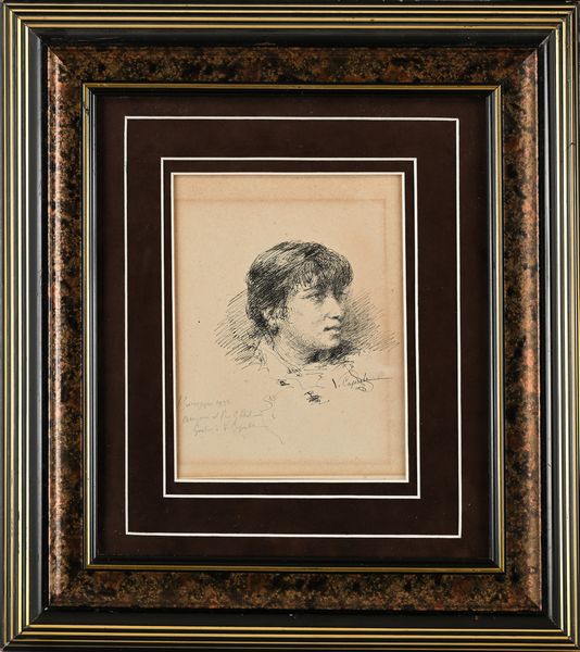 VINCENZO CAPRILE : Ritratto di giovane donna  - Asta Dipinti del XIX e XX secolo - Associazione Nazionale - Case d'Asta italiane