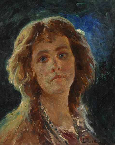 Luigi Paolillo : Ritratto di giovane donna  - Asta Dipinti del XIX e XX secolo - Associazione Nazionale - Case d'Asta italiane
