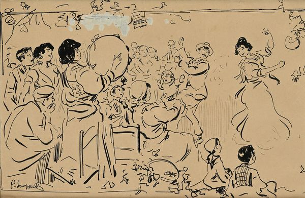 Pietro Scoppetta : La tarantella  - Asta Dipinti del XIX e XX secolo - Associazione Nazionale - Case d'Asta italiane