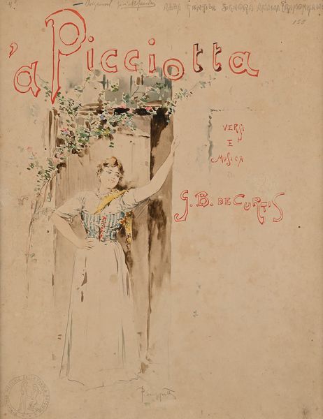 Pietro Scoppetta : 'a Picciotta'  - Asta Dipinti del XIX e XX secolo - Associazione Nazionale - Case d'Asta italiane