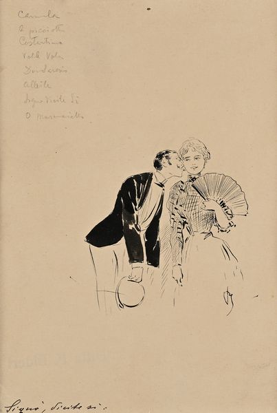 Pietro Scoppetta : 'Sign, dicite s'  - Asta Dipinti del XIX e XX secolo - Associazione Nazionale - Case d'Asta italiane