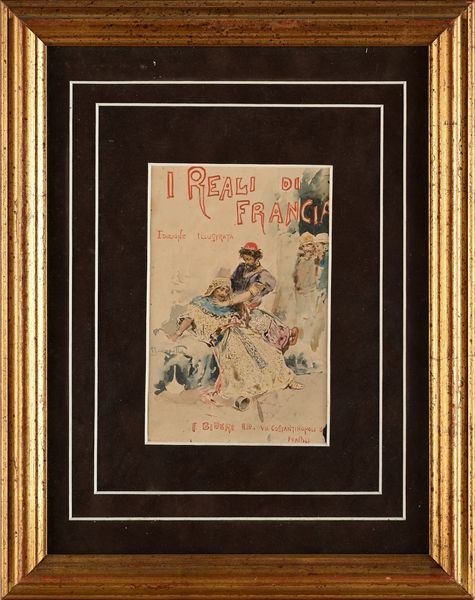 Pietro Scoppetta : 'I Reali di Francia'  - Asta Dipinti del XIX e XX secolo - Associazione Nazionale - Case d'Asta italiane