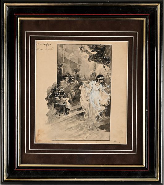 Francesco Galante : La danza di Salom - Tavola per illustrazione  - Asta Dipinti del XIX e XX secolo - Associazione Nazionale - Case d'Asta italiane