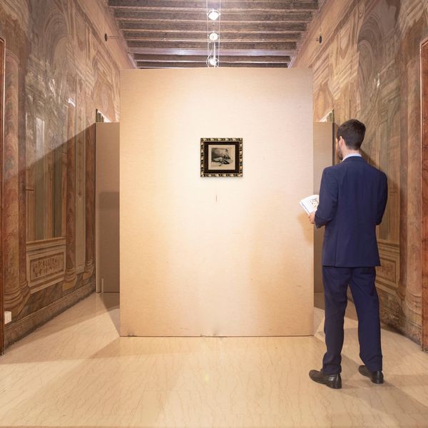 Francesco Galante : La morte di Salom - Tavola per illustrazione  - Asta Dipinti del XIX e XX secolo - Associazione Nazionale - Case d'Asta italiane