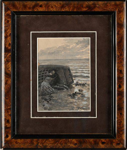 Francesco Galante : Tavola per illustrazione di Racconti della Steppa  - Asta Dipinti del XIX e XX secolo - Associazione Nazionale - Case d'Asta italiane