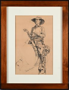 FREDERIC REMINGTON : 'A Study from Life / ...'  - Asta Dipinti del XIX e XX secolo - Associazione Nazionale - Case d'Asta italiane