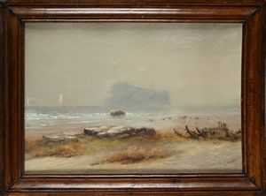 Walter Simmons Hunt : Paesaggio costiero  - Asta Dipinti del XIX e XX secolo - Associazione Nazionale - Case d'Asta italiane