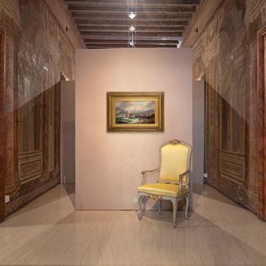 Alfred Montague : Borgo costiero con mare in tempesta  - Asta Dipinti del XIX e XX secolo - Associazione Nazionale - Case d'Asta italiane