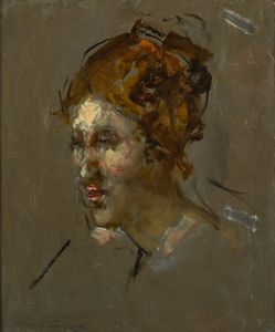 Alessio Issupoff - Ritratto di donna, studio