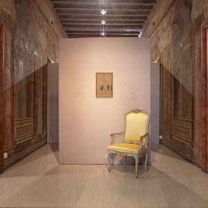 Alessio Issupoff : Viatka (Russia), studio di donna in interno con vasi di fiori  - Asta Dipinti del XIX e XX secolo - Associazione Nazionale - Case d'Asta italiane