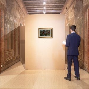 Alfredo Del Sordo : Mercato di ortaggi  - Asta Dipinti del XIX e XX secolo - Associazione Nazionale - Case d'Asta italiane