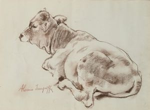 Alessio Issupoff - La mucca accovacciata